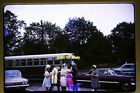 Woman Bride Wedding, Cars & Bus in 1964, Color Transparency Slide aa 10-30a
