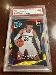 Panini Optic Prizm Dillon Brooks 2017 rojo amarillo radiocontrol #152 PSA 10 gemas como nuevo - Imagen 1 de 2