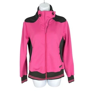 Saucony Thermal Running Pink Poly Full Zip Jacket Size S - Picture 1 of 8