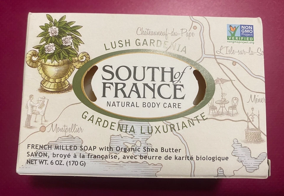 South of France Bar Soap Lush Gardenia 6 Oz 1 Each GMO