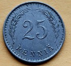 Finland 25 Pennia 1939   Copper Nickel Coin