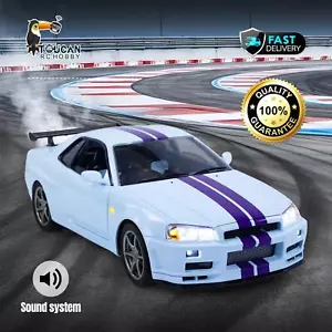 Capo 4WD 1/8 RC Racing Car R34 High Speed Metal RTR Drift Cars Sound Smoking - Picture 1 of 12