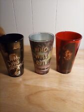 Walking Dead 2013 Just Funky AMC set of 3 pint beer glasses 16oz 