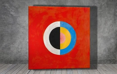 Hilma af Klint The Swan No 17 Abstract CANVAS PAINTING ART PRINT WALL 2084 - Image 1 of 4