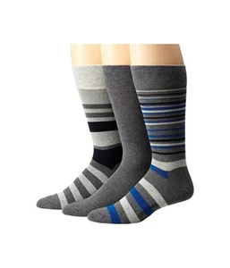 Cole Haan - Town Stripe Crew 3-Pack (Charcoal Heather/Navy/Charcoal - Picture 1 of 1