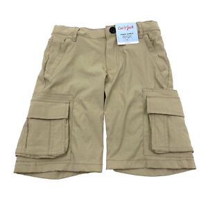 Cat & Jack Boys Size 7 Cargo Shorts Stretch Pockets UPF 50+ Sourdough Beige