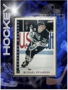 1993-94 Score American Michael Nylander #383 Hartford Whalers NM - MT Centered - Picture 1 of 11