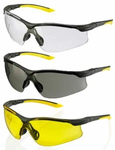 B-BRAND Yale Safety Spectacles Glasses Lightweight Wrap Around Soft - Picture 1 of 1
