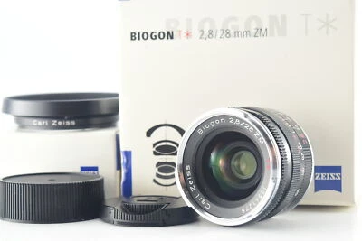 Hood [Top MINT] Carl Zeiss Biogon T* 28mm f2.8 ZM BLACK Leica M Mount From JAPAN - Image 1 of 4