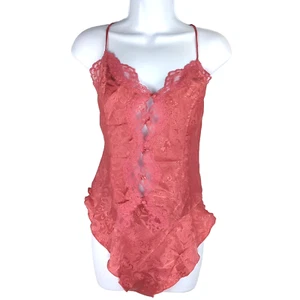 Vintage Victoria’s Secret Gold Label | Mauve Pink Jacquard Lace 2-Pc Cheeky Set - Picture 1 of 7