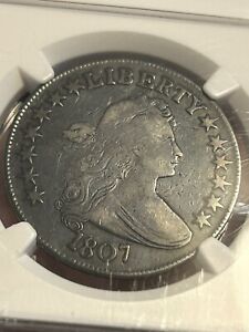 1807 Draped Bust Half Dollar 50 Cents US Coin Overton 105, NGC F-12, 4186851-002