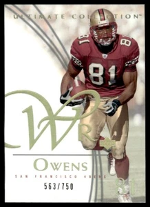 2003 Upper Deck Ultimate Collection Terrell Owens 563/750 San Francisco 49ers - Picture 1 of 2