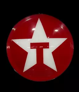 Texaco large acrylic vintage advertising gas station sign face rare!! - Picture 1 of 7