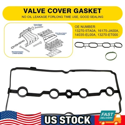 Juego de juntas de cubierta de válvula X3 para Nissan NV200 2013-19 2017-19 Nissan Sentra Rogue Y Foto 1 de 4