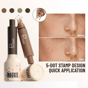 Press Liquid Ink Face Embellishment Brown Dot Freckle Stamp Pen Fake Spots UK - Picture 1 of 22