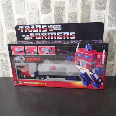 G1 Walmart Reissue 40th Year Optimus Prime with Trailer Exclusive *NEW - Image 1 of 2