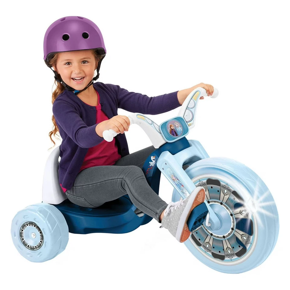 Triciclo Fly Wheels Disney Frozen con rueda delantera de 15 pulgadas con luz infantil Foto 1 de 4