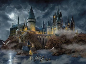 - Thomas Kinkade - Harry Potter - Hogwarts Castle - 1500 Piece Jigsaw Puzzle - Picture 1 of 8