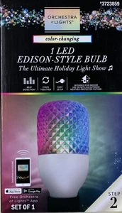Orchestra of Lights LED Edison Style Bulb Gemmy FREE SHIPPING NEW - Picture 1 of 3