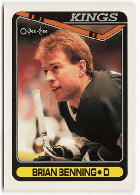 1990-91 Brian Benning O-Pee-Chee - Los Angeles Kings - Image 1 of 2