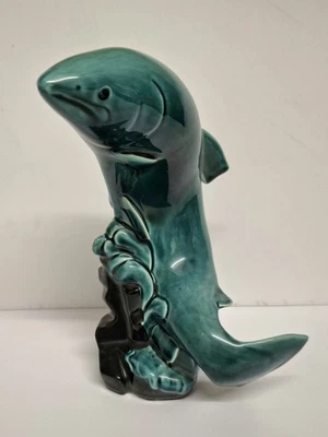 POOLE POTTERY LEAPING SALMON. - Image 1 of 4