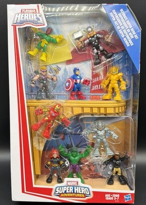 Figura de acción Marvel Super Hero Adventures Ultimate Super Hero paquete de 10 Foto 1 de 4