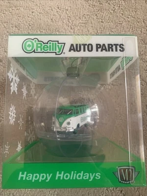Brand New 2025 O'REILLY M2 MACHINES EXCLUSIVE CHRISTMAS ORNAMENT VW BUS! - Image 1 of 3