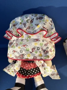 Girls Baby Bonnet Multicolor W/ Crawfish Corn & Pot Sash Tie Buttons - Picture 1 of 6