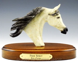 Bob Parks "FREE SPIRIT" HORSE HEAD BRONZE SCULPTURE Limited Ed. #16 of 35 - Picture 1 of 8