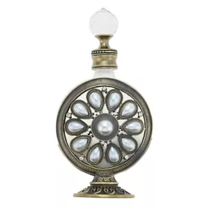 30ml Crystal Vintage Pearl Perfume Bottle Refillable Empty Container Gift Decor - Picture 1 of 10