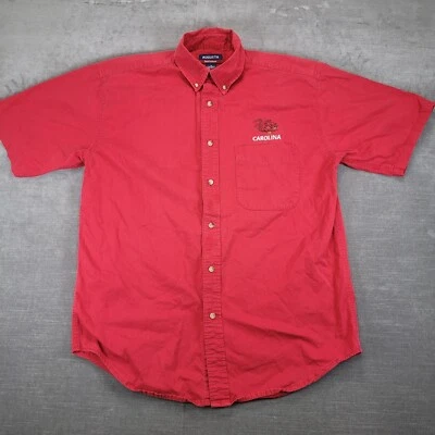 USC Gamecocks Y2K Vintage Button Up Short Sleeve Shirt M Augusta Sportswear - Image 1 of 4