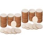 200 Pcs Cardboard Cones for Crafts Circles Chips Wood Wooden