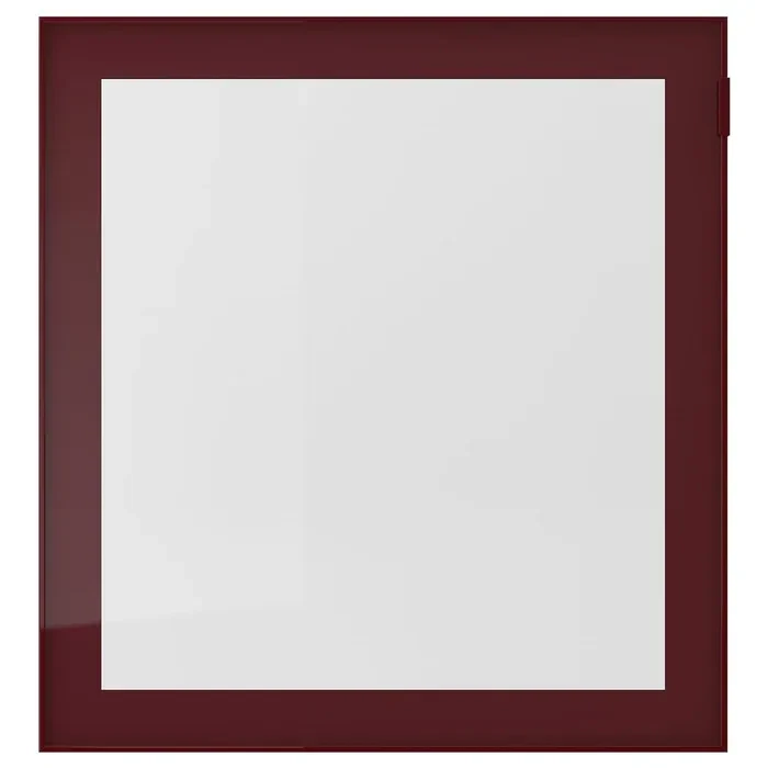 Nueva puerta de vidrio transparente IKEA GLASSVIK para Besta, marrón rojizo oscuro 23 5/8x25 1/4 " Foto 1 de 4