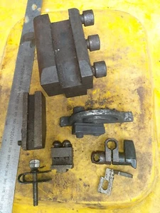 7 pcs clamping and jig blocks and lathe toolholdings for toolmaking - Picture 1 of 4