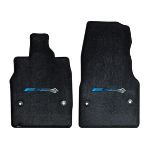 Lloyd Mats Corvette C8 E-Ray 2024-ON, 2PC, E-RAY Blue on Black w/Stingray Silver - Picture 1 of 4