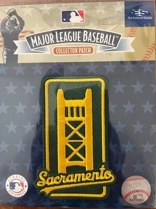 2024 2025 SACRAMENTO/ OAKLAND / LAS VEGAS A'S ATHLETICS PATCH KELLEY GREEN GOLD - Picture 1 of 1