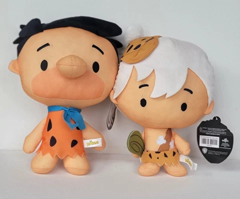 NEW Flintstones Bamm Bamm & Fred Set Plush Toy Factory Doll's 12" Chibi  combo Cover