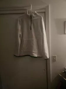 Banana Republic großer weißer Pullover mit halber Reißverschluss - Bild 1 von 1