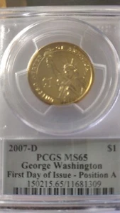 2007 President  coin $1  lot of 3 PCGS MS65 - Picture 1 of 4