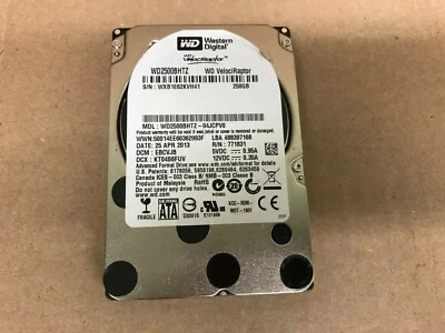 Western Digital WD VelociRaptor 250GB Hard Drive WD2500BHTZ - Image 1 of 3