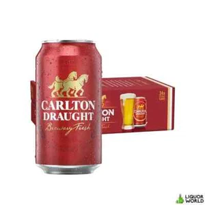 Carlton Draught Beer Case 24 x 375mL Cans - Picture 1 of 1