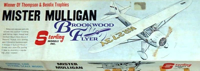 Sterling MISTER MULLIGAN PLAN + ALL PARTS PATTERNS for a 32" UC Model Airplane  - Image 1 of 4