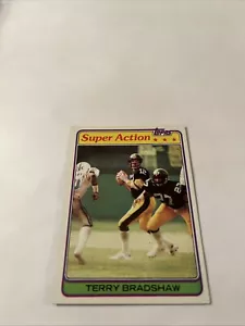 1981 Topps Terry Bradshaw Pittsburgh Steelers Super Azione # 88 - Foto 1 di 2