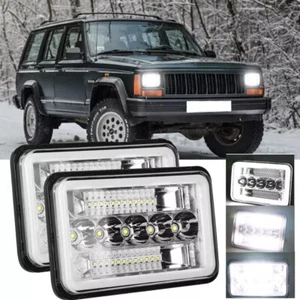 2PCS 4x6 LED Headlights Hi Lo DRL Beam for Chevy S10 Blazer 1994 1995 1996 1997 - Picture 1 of 13