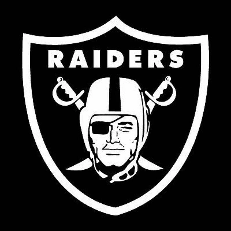 NFL OAKLAND Las Vegas Raiders football Vinyl Sticker Decal Car Window  Cell - Image 1 of 1