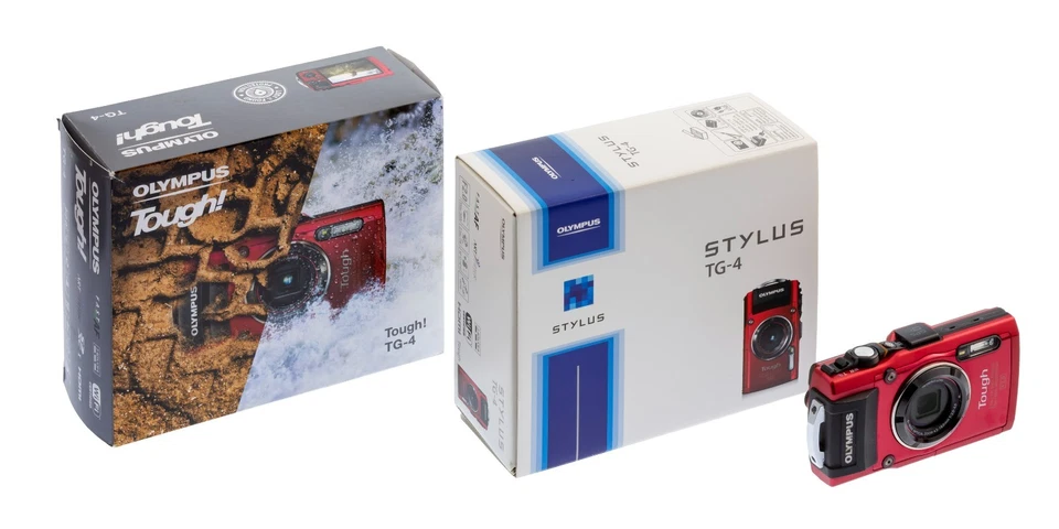 Olympus Stylus Tough TG-4 16.0MP Digital Camera - Red - Image 1 of 4