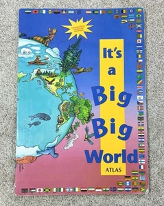 It's a Big Big World - Hardcover By Brierly - 1991 Children Atlas Jumbo 23x16in - Picture 1 of 9