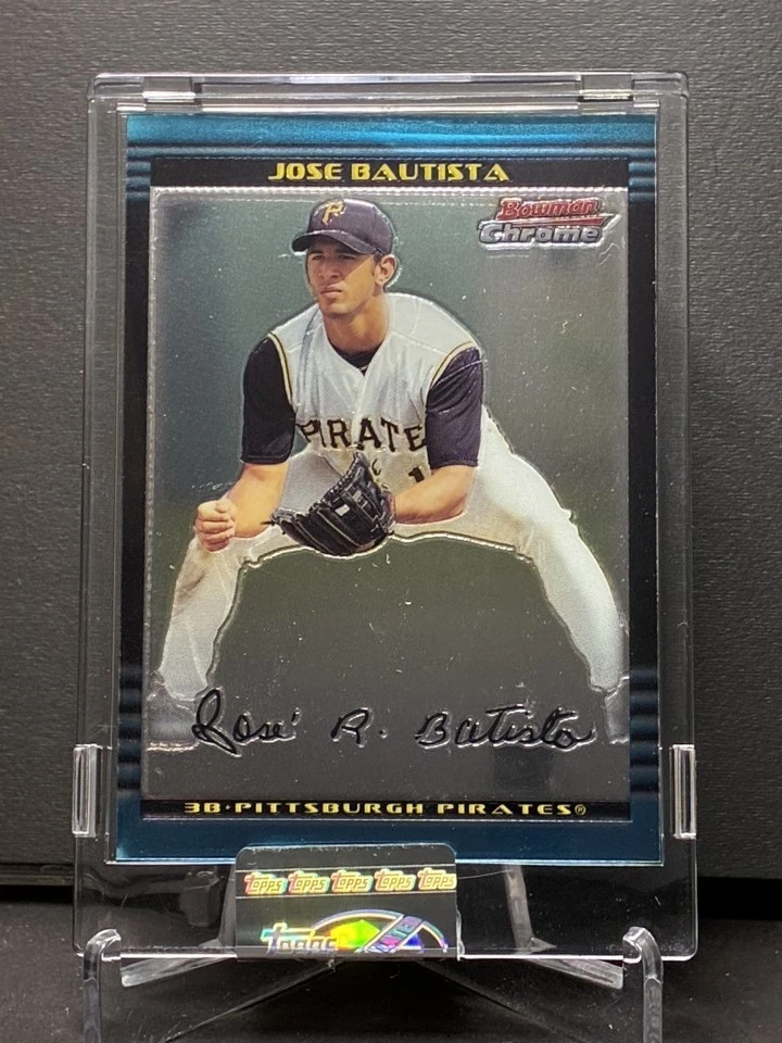 2002 Bowman Chrome Uncirculated and Encased - Jose Bautista #348 (RC) Pirates - Image 1 of 1