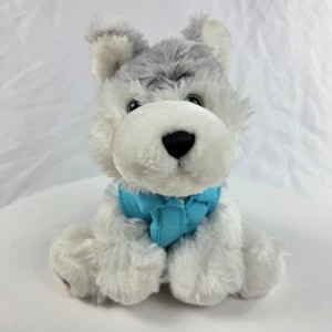 Webkinz Ganz Husky Dog Soft Plush Stuffed Toy Animal Wearing Vest 8" - Picture 1 of 5