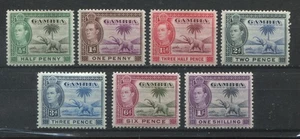 Gambia KGVI 1938 various 1/2 to 1/ mint o.g. hinged - Picture 1 of 1